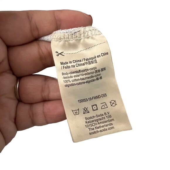 Scotch Soda Blauwatch Amsterdam Mens Gray Short Sleeve Polo Shirt Large - Picture 4 of 5